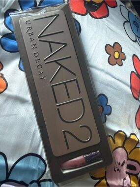 Urban Decay Naked 2 Palette NEW W Karma Brush & Lip Gloss Discontinued Authentic